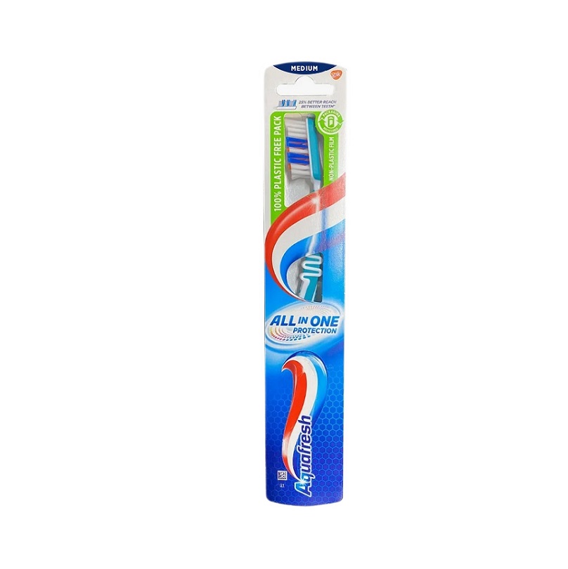 Aquafresh Зубная щетка All-in-One Protection (в карт.упак.) 