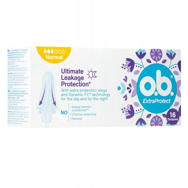 o.b ExtraProtect Normal Тампоны женские гигиенические №16