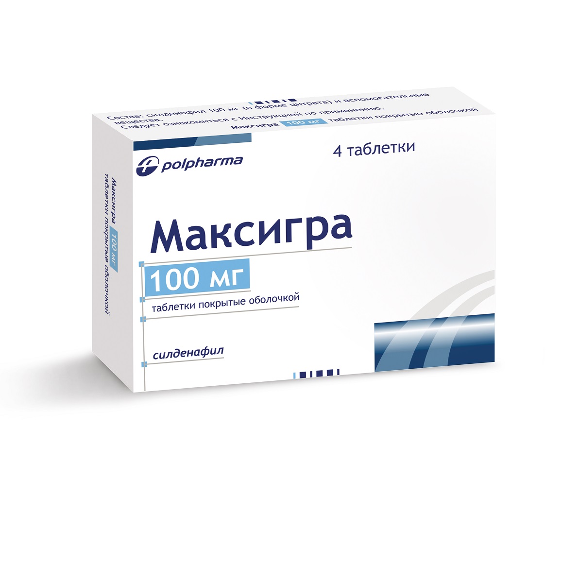 МАКСИГРА (таб. п\о 100 мг в блистерах в упаковке №4х1)