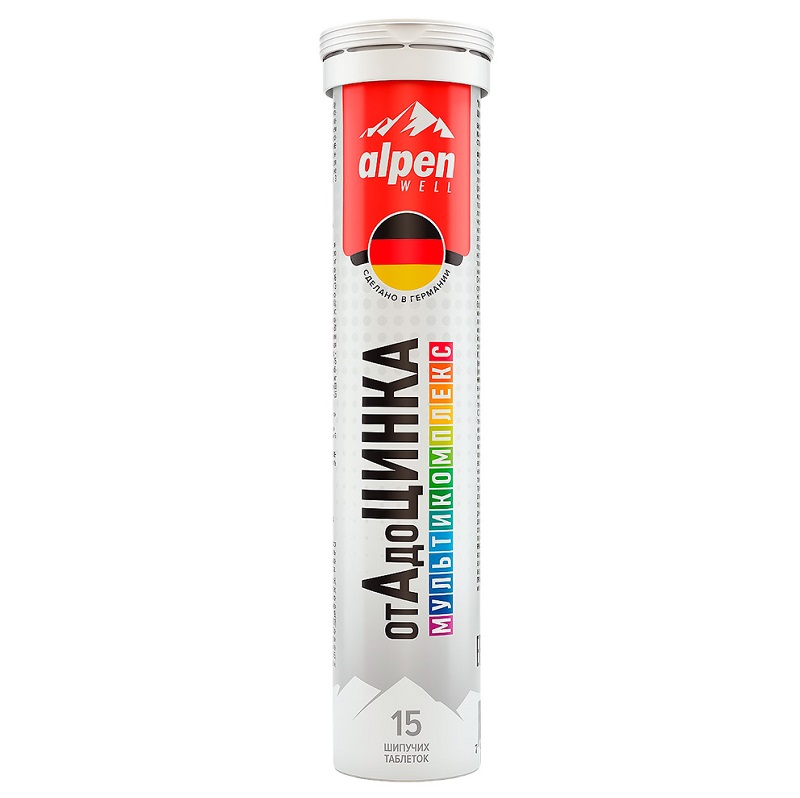 Alpen Well (БАД) (Мультикомплекс от А до Цинка табл. шип. 5,7 г  №15)