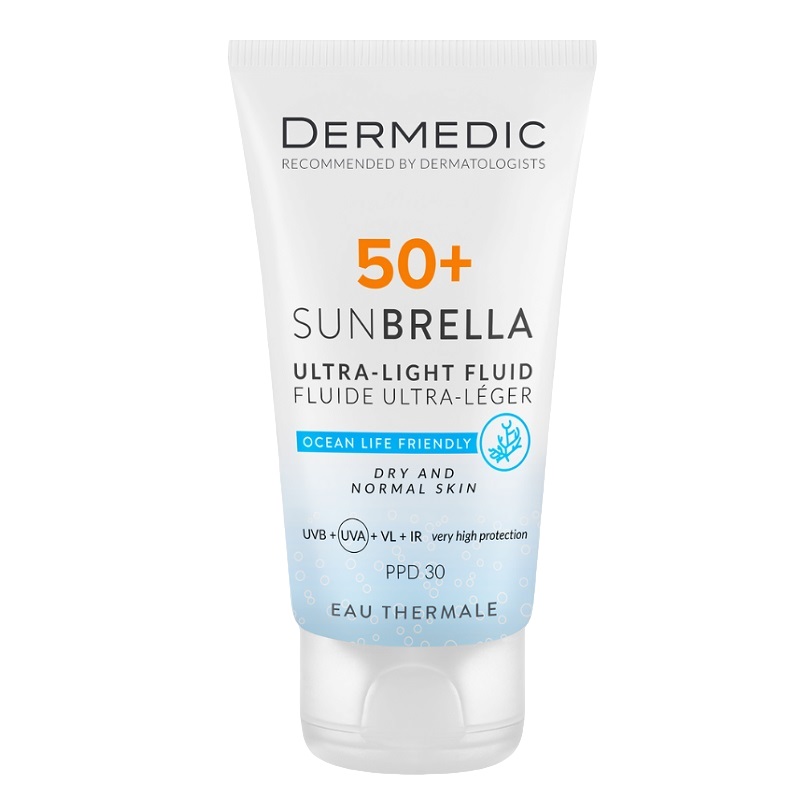 Dermedic SUNBRELLA Флюид ультралегкий SPF50+ д/сухой и нормальной кожи 40 мл