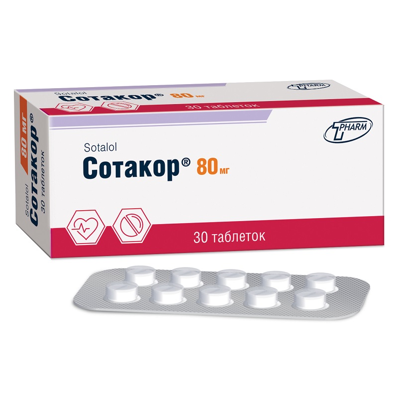СОТАКОР® (табл. 80 мг  №10х3)