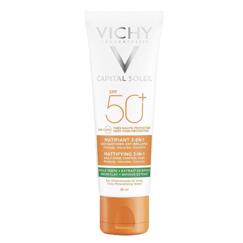 Vichy Capital Soleil Уход матирующий д/жирной проблемной кожи 3-в-1 SPF50+ 50 мл