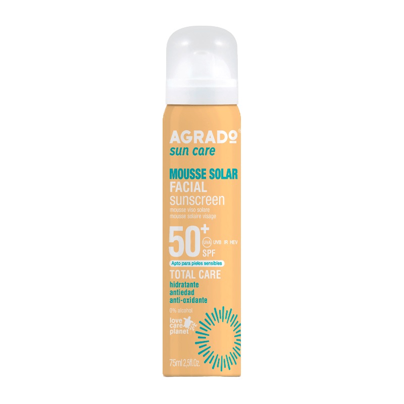 AGRADO Мусс солнцезащитный для лица SPF 50+ 75 мл