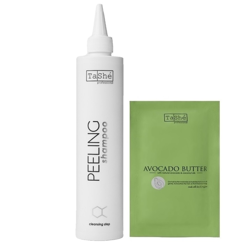 Tashe professional Scalp Care Набор для тщательного очищения кожи головы (шампунь 300мл+баттер 20мл) арт. tsh_027n