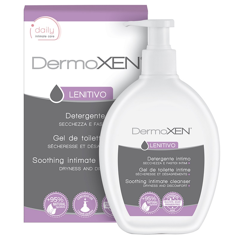 Комплекс для интимной гигиены успокаивающий DERMOXEN LENITIVO с соком алоэ вера 200 мл