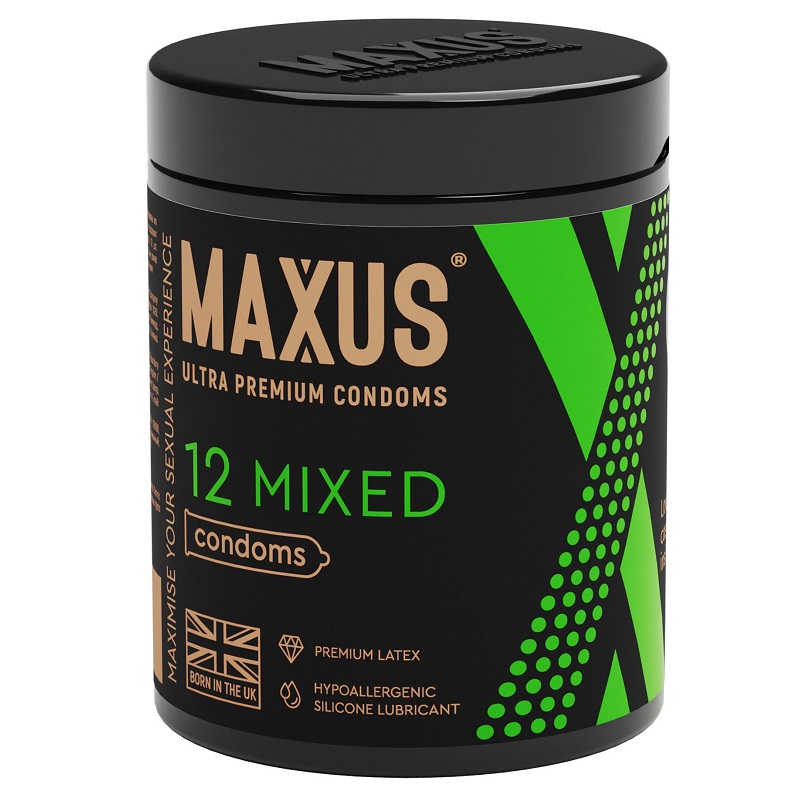Maxus Mixed Презервативы гладкие + текстурированные микс №12 
