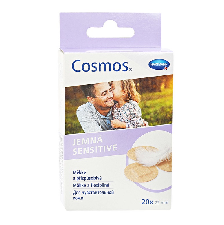 Пластырь (Cosmos® soft (МЯГКИЙ) нестер. круглые диаметр 2,2 см №20)