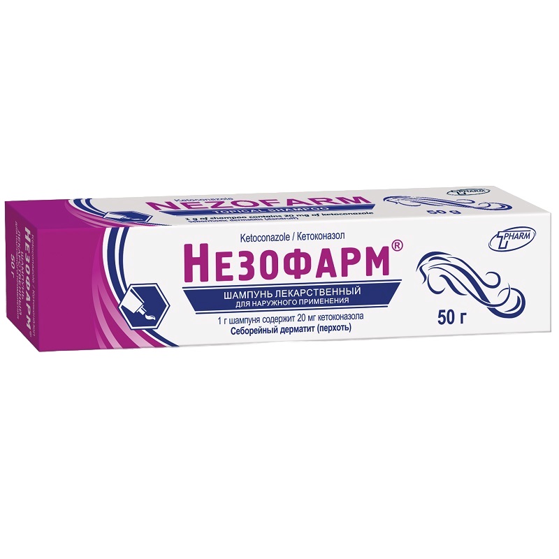 НЕЗОФАРМ® (шампунь лекарственный 20 мг/г  туба 50 г №1)