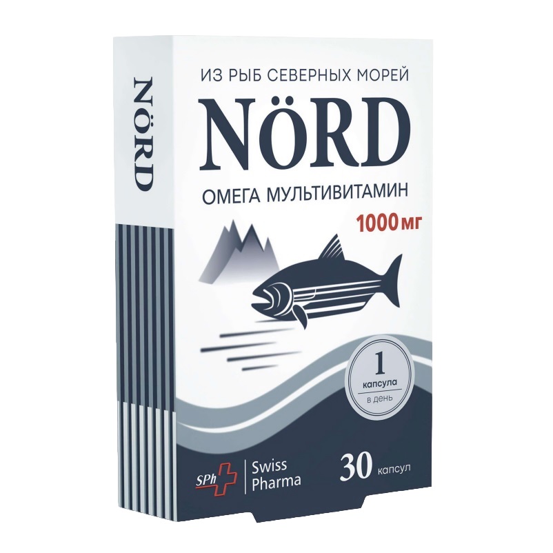 НОРД (БАД) (Омега Мультивитамин  капс. 1,7 г №30)
