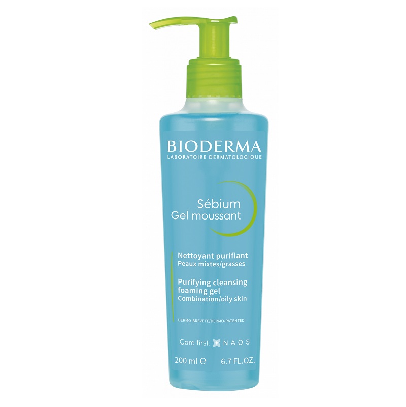BIODERMA Laboratoire Dermatologique Гель Себиум очищающий/Sebium Gel Moussant с помпой 200 мл