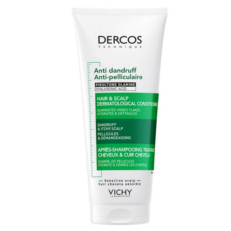 Vichy Dercos Technique Кондиционер увлажняющий против перхоти для волос и кожи головы 200 мл