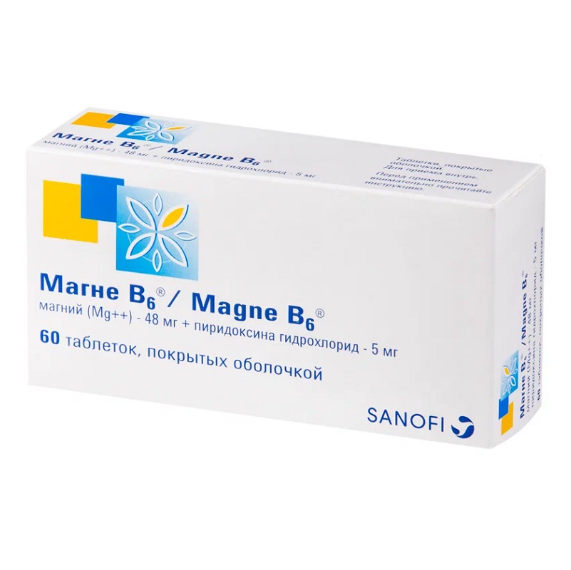 МАГНЕ В6® (табл.п.о. 48мг/5мг  №20х3)