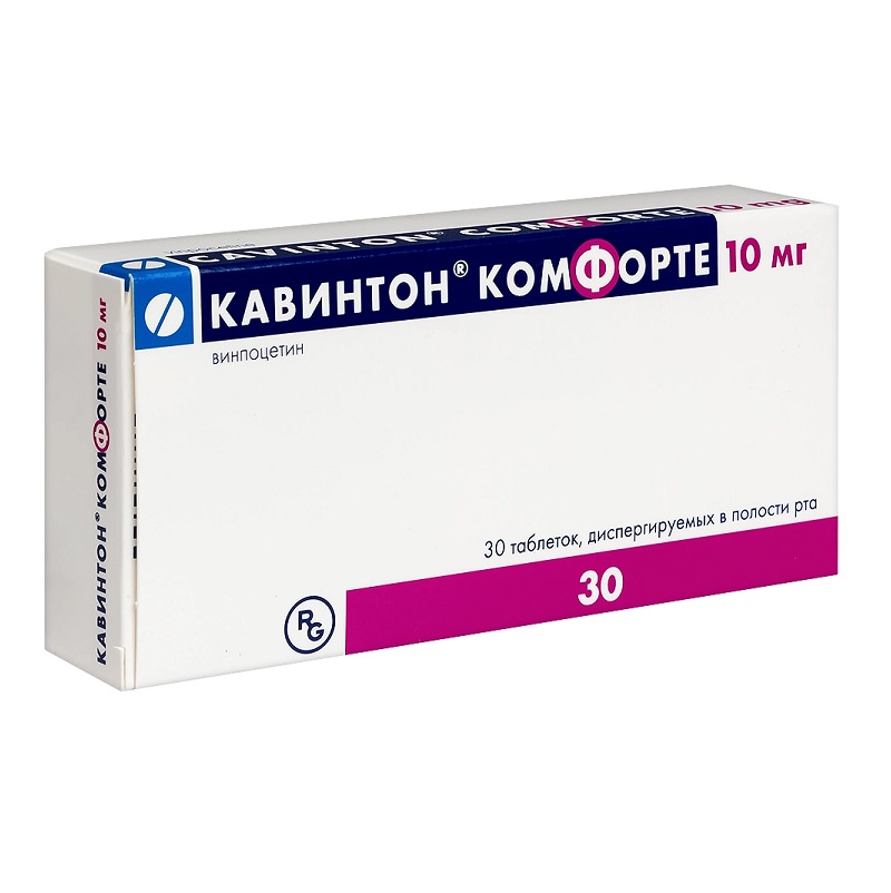 КАВИНТОН® КОМФОРТЕ  (табл. диспергируемые в полости рта  10 мг  №15х2)