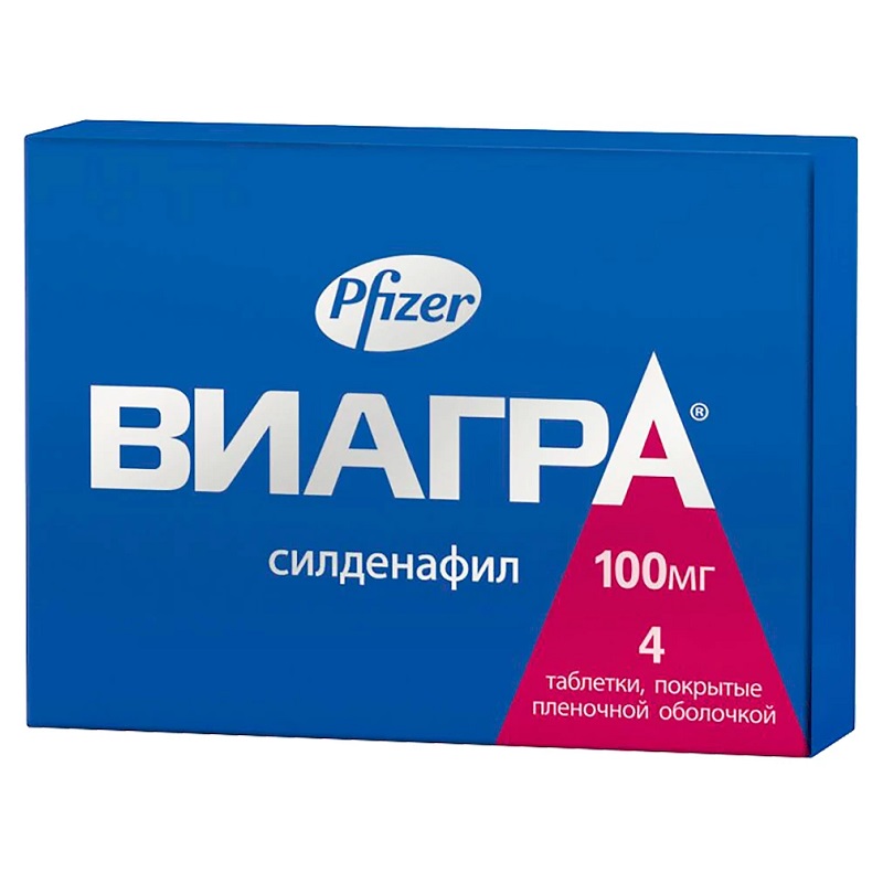 ВИАГРА® (таб. п/п об. 100 мг  №4х1)