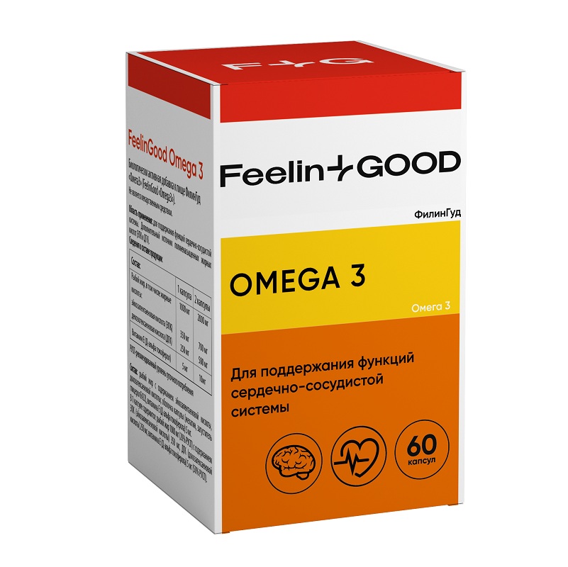 FeelinGood Омега-3 1000мг, 60 капсул