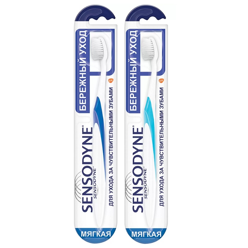 Sensodyne Зубная щетка бережный уход мягкая 