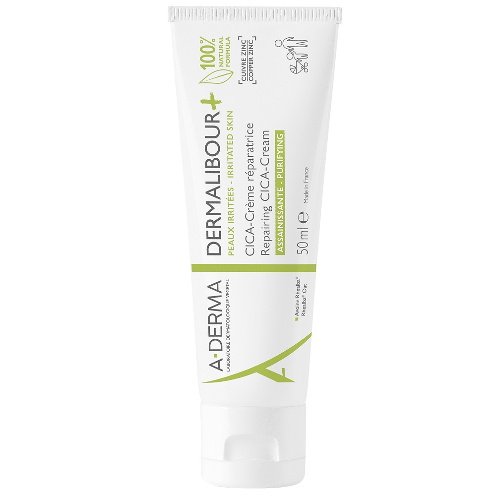 A-Derma DERMALIBOUR+ CICA Крем восстанавливающий  50 мл