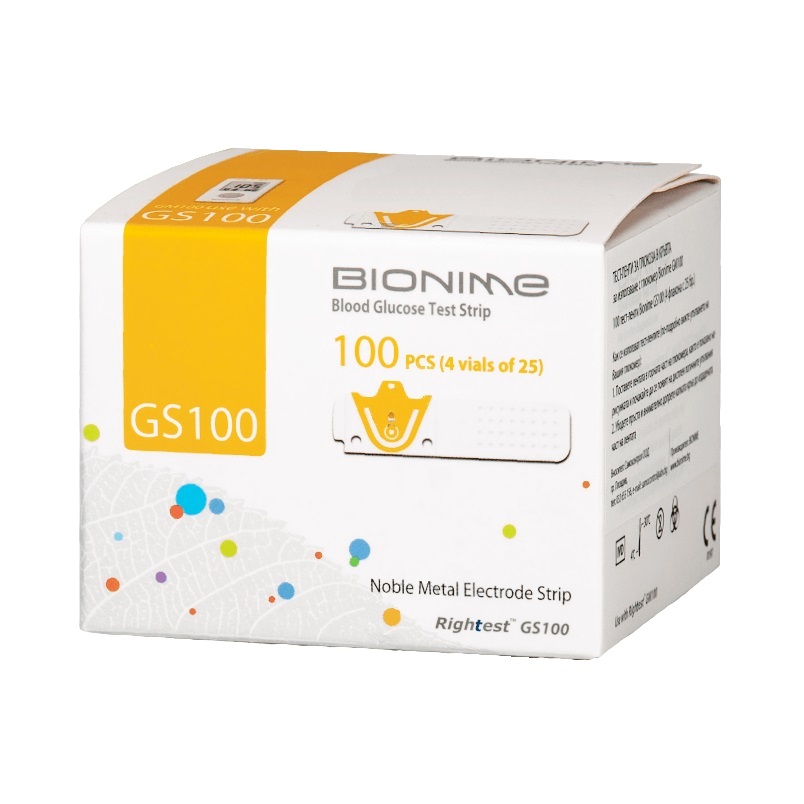 Тест- полоски (GS 100 к системам контроля уровня глюкозы в крови Rightest  №100)