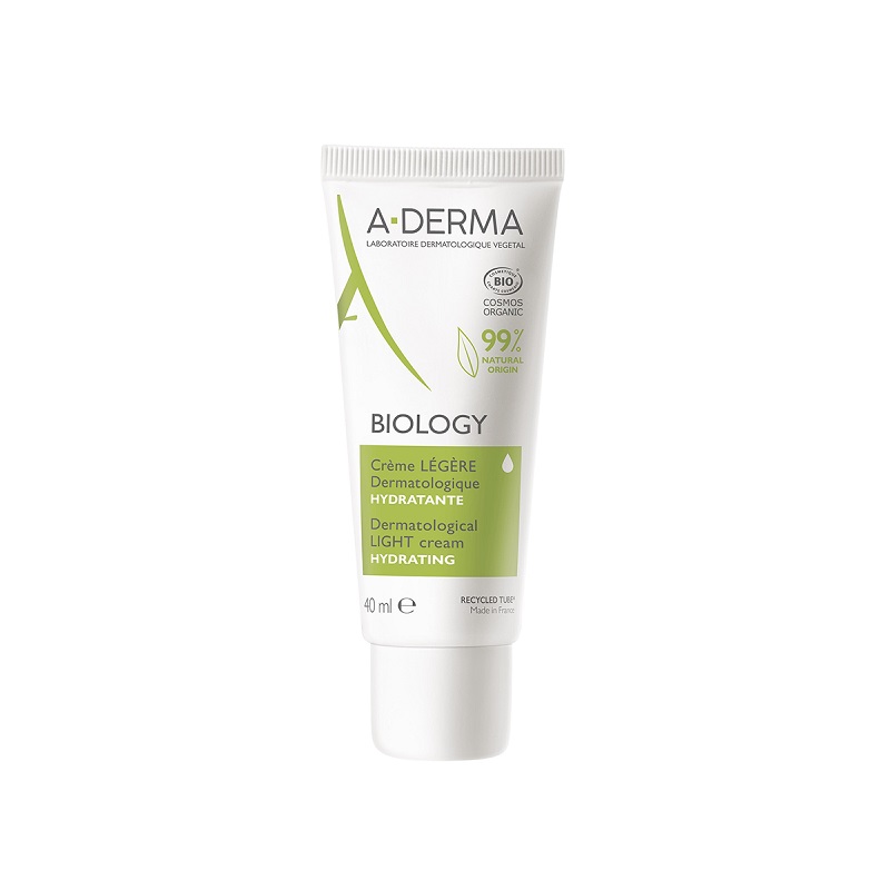 A-Derma BIOLOGY Крем лёгкий увлажняющий дерматологический для хрупкой кожи 40 мл 