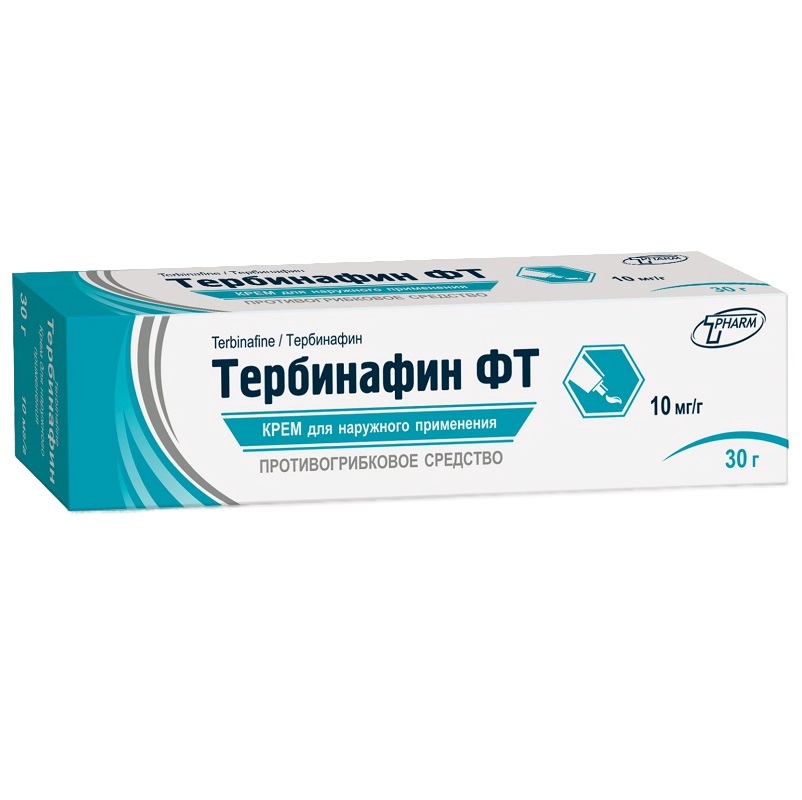 ТЕРБИНАФИН ФТ (крем для наружного применения 10 мг/1 г в тубах 30г  № 1)