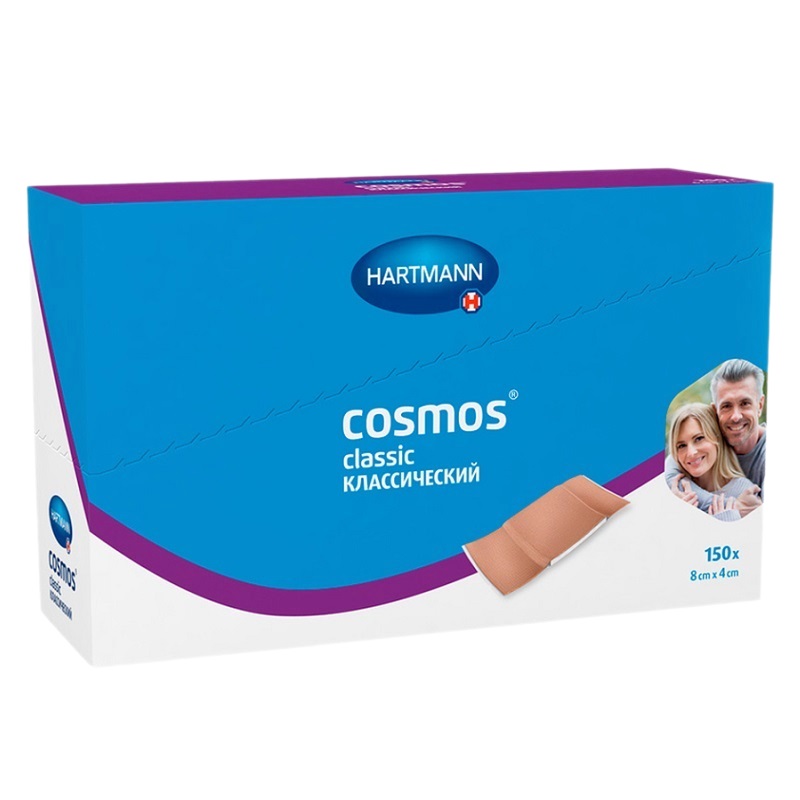 Пластырь (Cosmos® classic (КЛАССИЧЕСКИЙ) нестер.  размеры 8 см х 4 см №150)