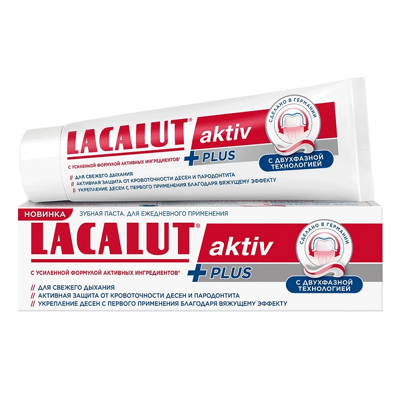 Lacalut Зубная паста aktiv PLUS 75 мл