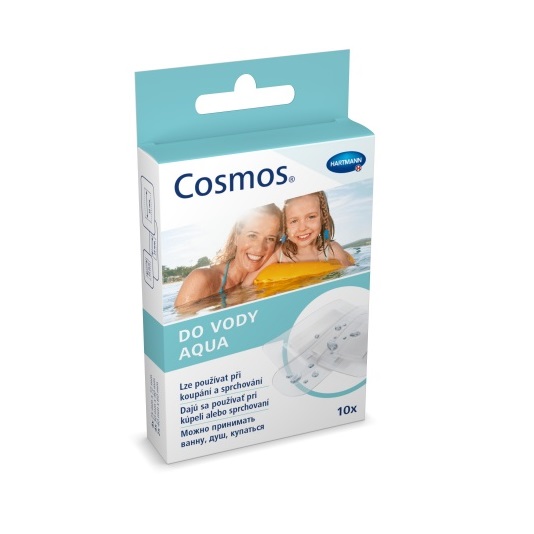 Пластырь (Cosmos Aqua нестер.  (3х4-4шт., 4х6-2шт., 2,5х7,2см-4шт.) №10)