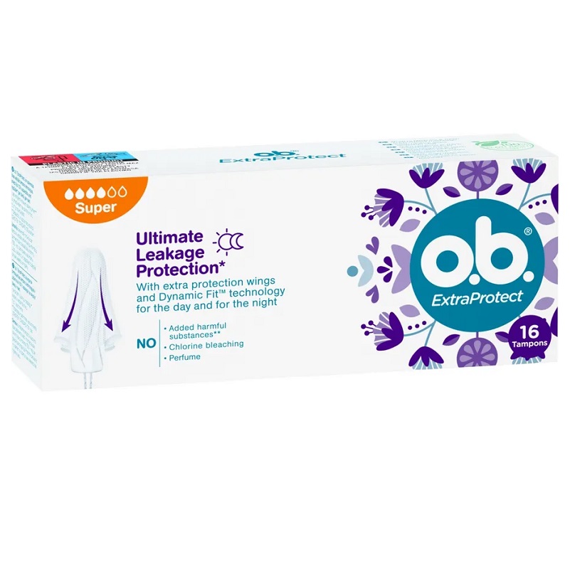 o.b ExtraProtect Super Тампоны женские гигиенические №16