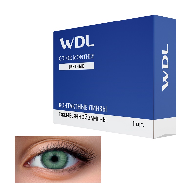 Линзы контактные мягкие WDL COLOR MONTHLY (BC 8.6 Mojito   -4,00)