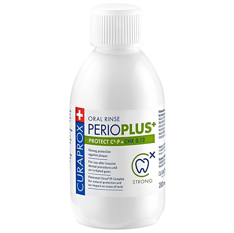 CURAPROX Жидкость-ополаскиватель Perio Plus Protect CHX 0,12% 200 мл