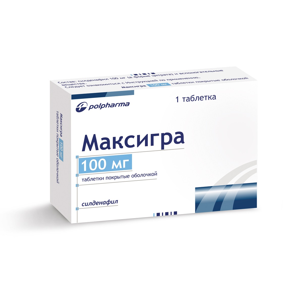 МАКСИГРА (таб. п\о 100 мг в блистерах в упаковке №1х1)