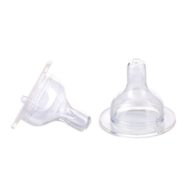 Canpol Соска молочная силиконовая 21/721, средний поток, 6-12 мес, широкое горлышко