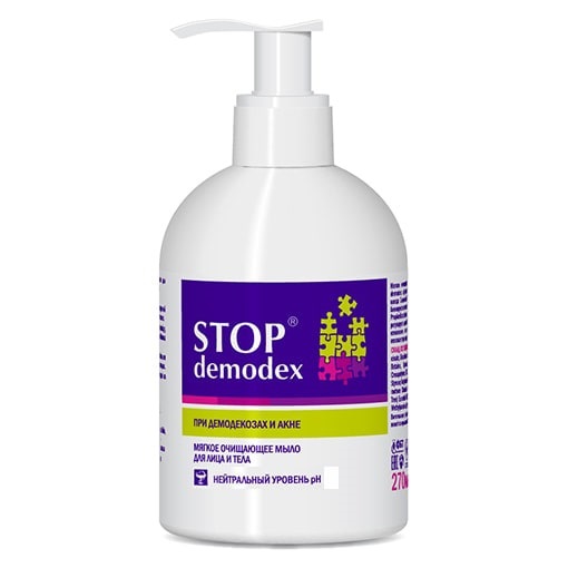 Stop Demodex Мыло для лица и тела 270мл