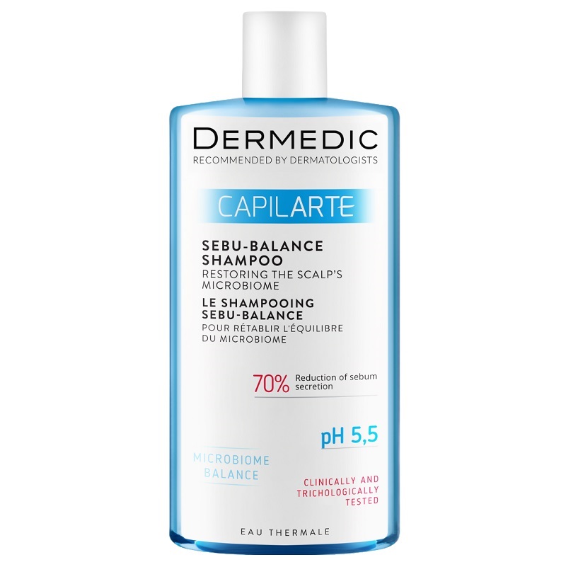 Dermedic CAPILARTE шампунь Sebu-Balance восстанавливающий микробиом кожи головы 300 мл
