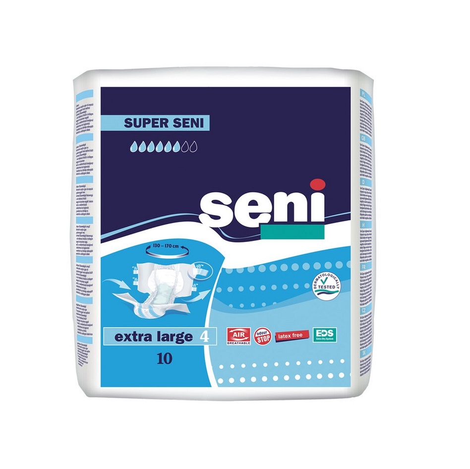 Seni Super Подгузники д/взрослых Extra large 10 шт
