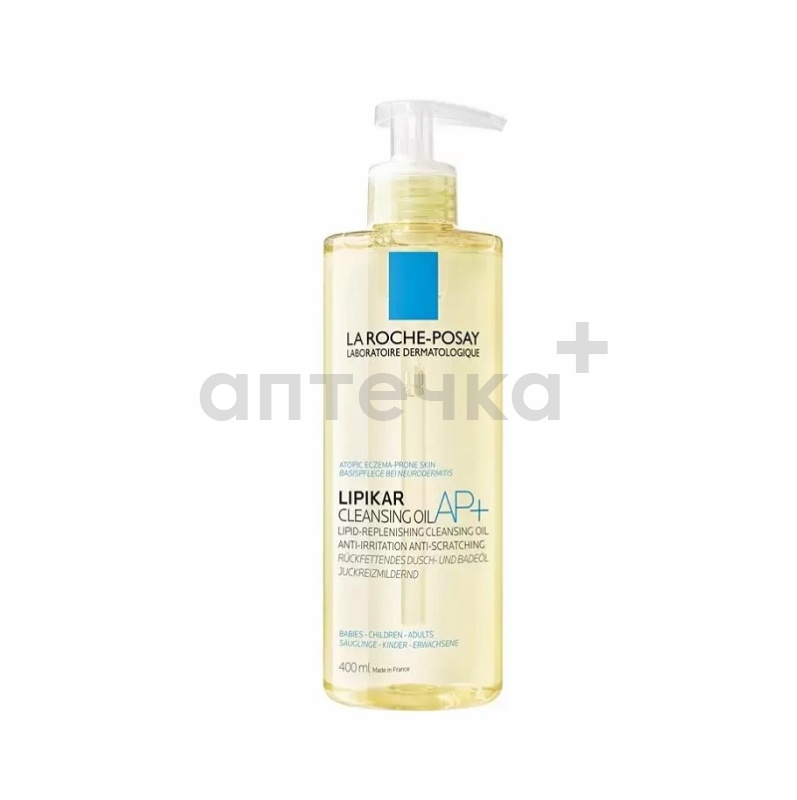 La Roche-Posay Lipikar AP+ Oil масло для ванны и душа липидовосполняющее смягчающее 400 мл 
