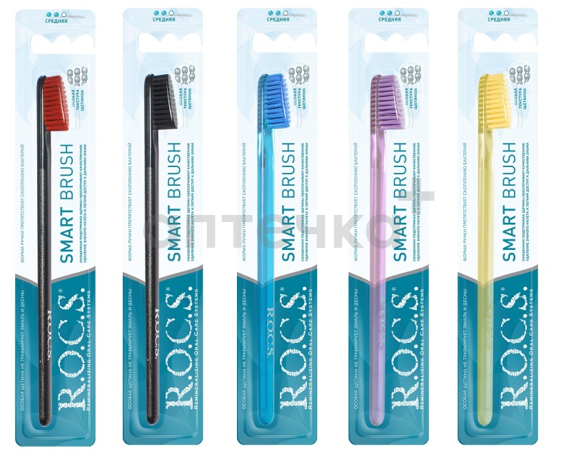 Rocs Зубная щетка Классическая средняя 1шт