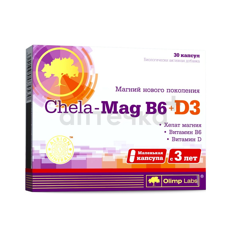 Хела-Маг B6+D3 (БАД) (   №30)