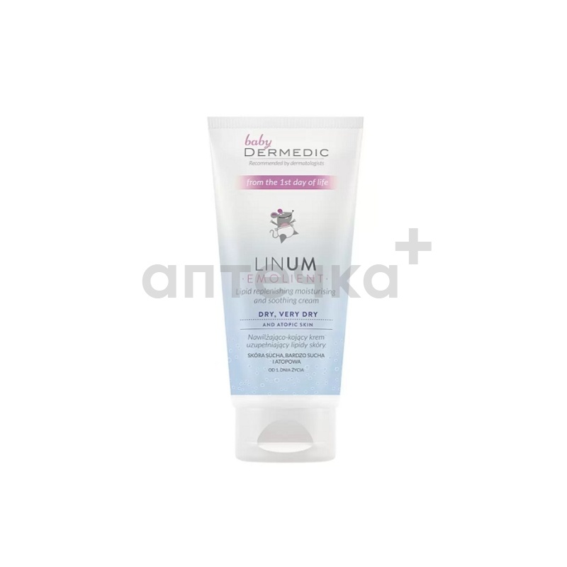 Dermedic Emolient Linum Baby Крем увлажняюще-успокаивающий пополняющий недостаток липидов в коже 100 мл