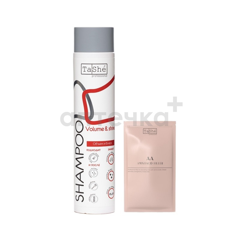 Tashe professional Volume & shine Набор д/блеска и объёма волос (шампунь 300мл+баттер 20мл) арт. tsh_018n