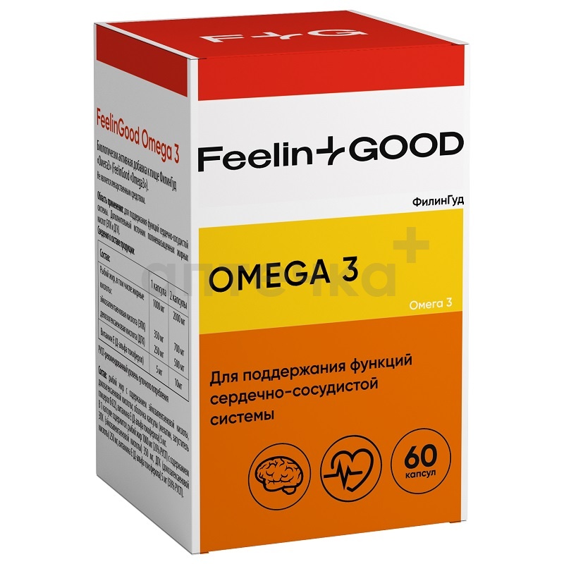 FeelinGood Омега-3 1000мг, 60 капсул