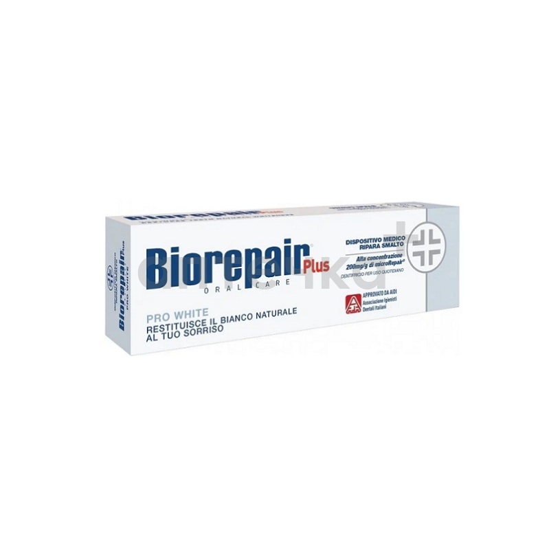 Biorepair Зубная паста Biorepair Plus Pro White/Биорепейр Плюс Про Вайт 75 мл