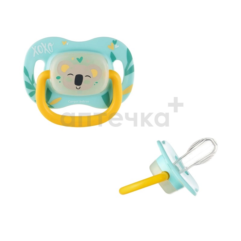 Canpol Соска-пустышка силиконовая 34/920_koal