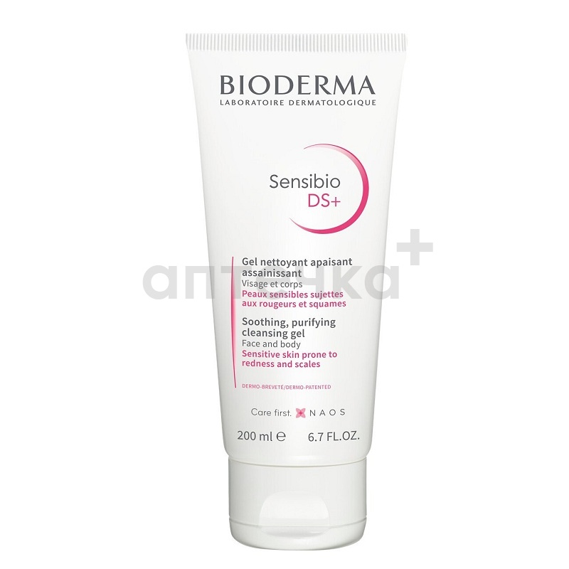  BIODERMA Laboratoire Dermatologique Гель Сенсибио DS+ очищающий/Sensibio DS+ Gel 200 мл