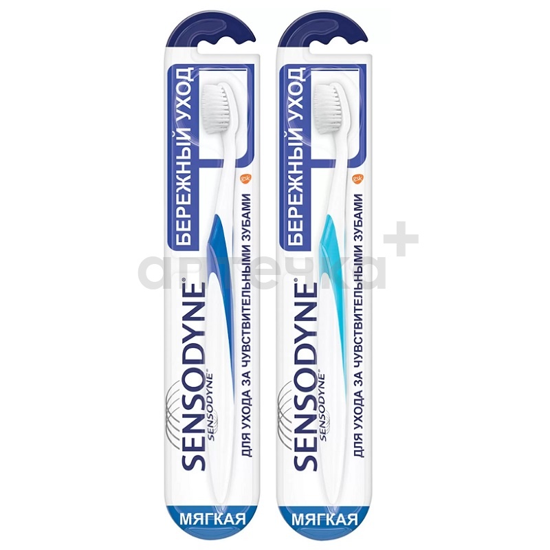 Sensodyne Зубная щетка бережный уход мягкая 