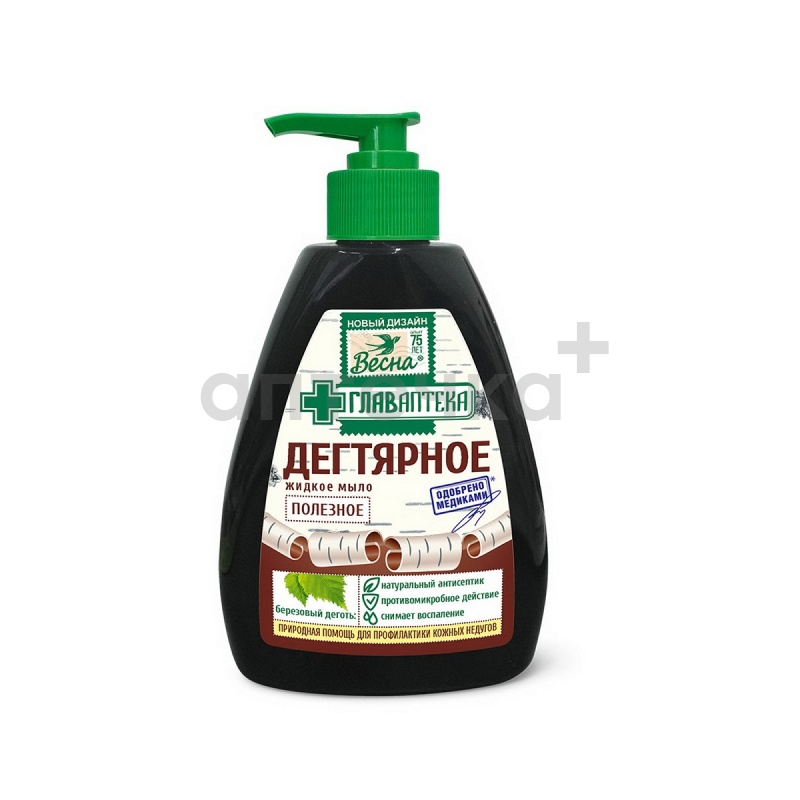 Весна Мыло жидкое Дегтярное 280 г 