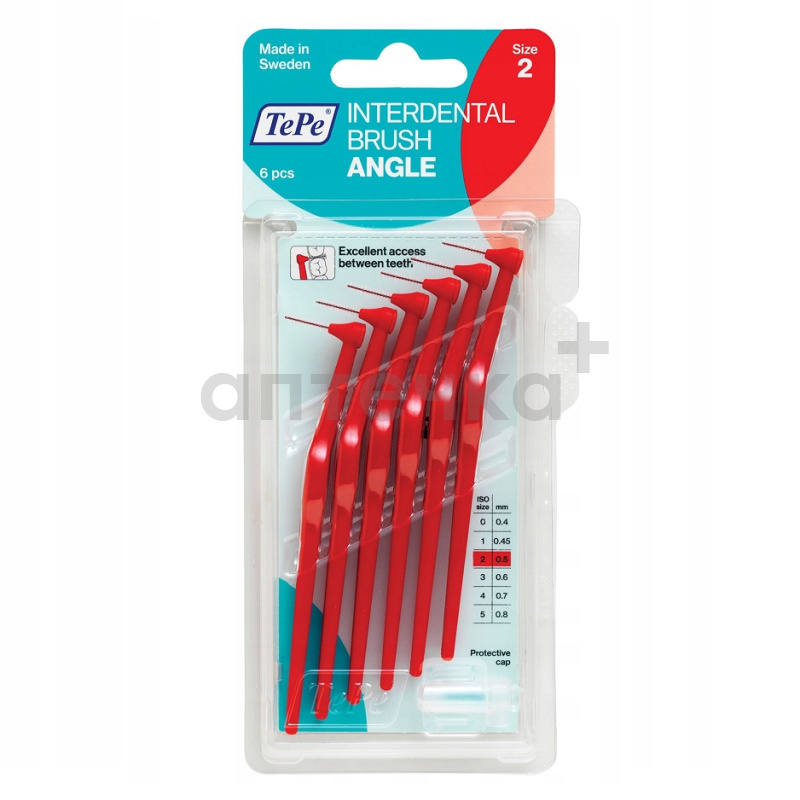 TePe Ершики межзубные угловые Angle р.2 d.0,5мм №6 