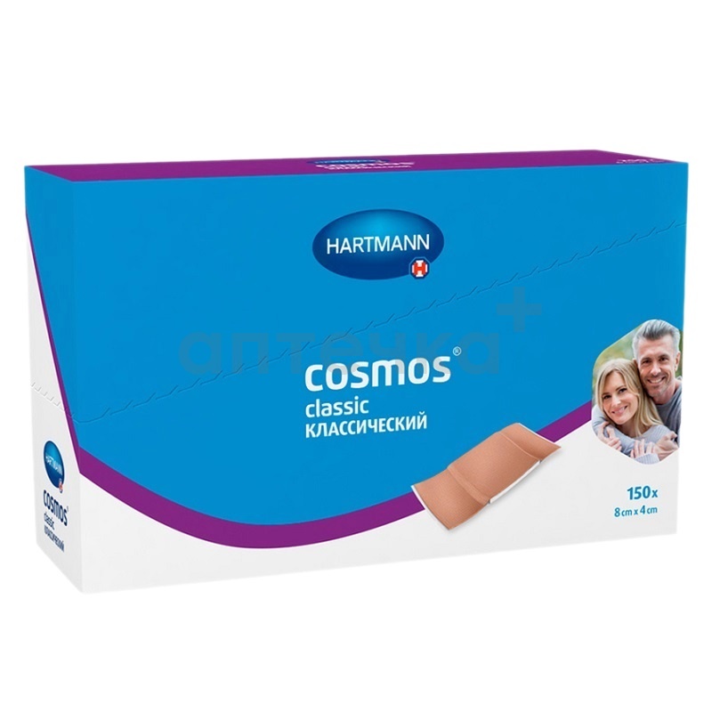 Пластырь (Cosmos® classic (КЛАССИЧЕСКИЙ) нестер.  размеры 8 см х 4 см №150)