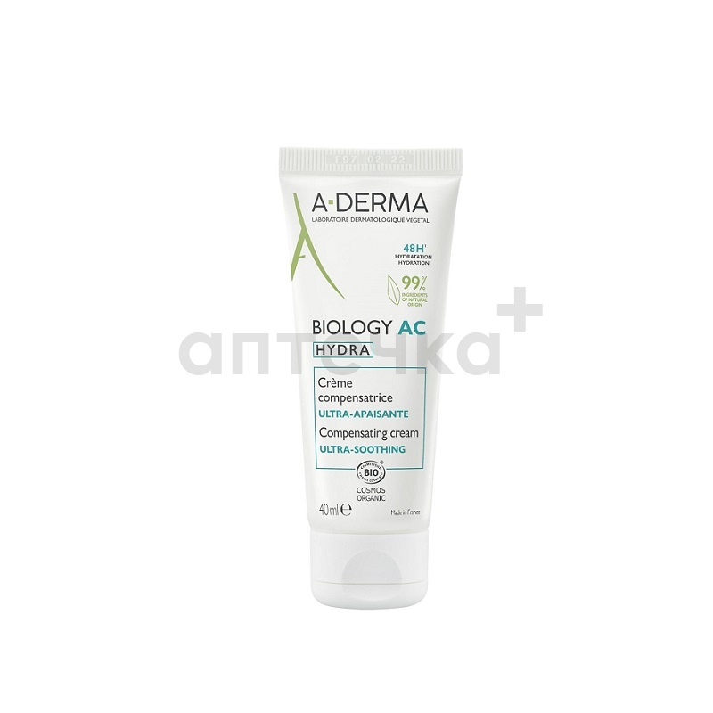 A-Derma BIOLOGY AC HYDRA Крем восстанавливающий 40 мл
